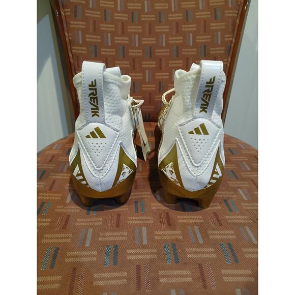 New Mens 11.5 Adidas Freak 23 7v7 SMU Football Cleats White Gold Metallic HP2442 main image 5